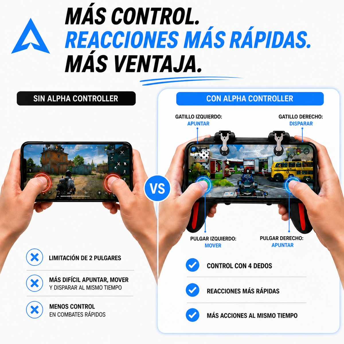 Controlador de movil Gamerfy H10